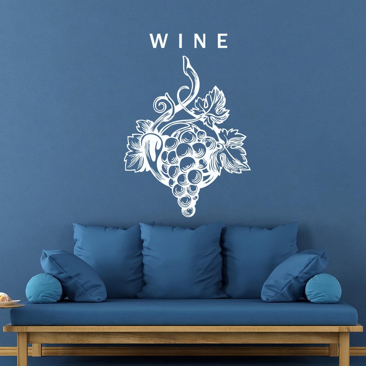 Wine Grape Branch Vine Berries Alcohol Engraving Decals Multi Color Selection