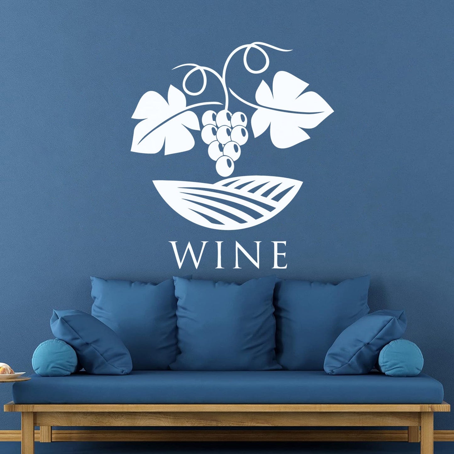 Wall Stickers Paster Paper Winery Grape Branch Vine Wine Shop Easy Installation