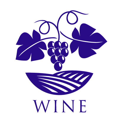 Wall Stickers Paster Paper Winery Grape Branch Vine Wine Shop Easy Installation