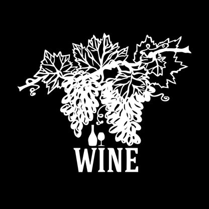 Wall Vinyl Sticker Decor Wine Shop Grape Branch Vine Restaurant Bar Art Mural Painting