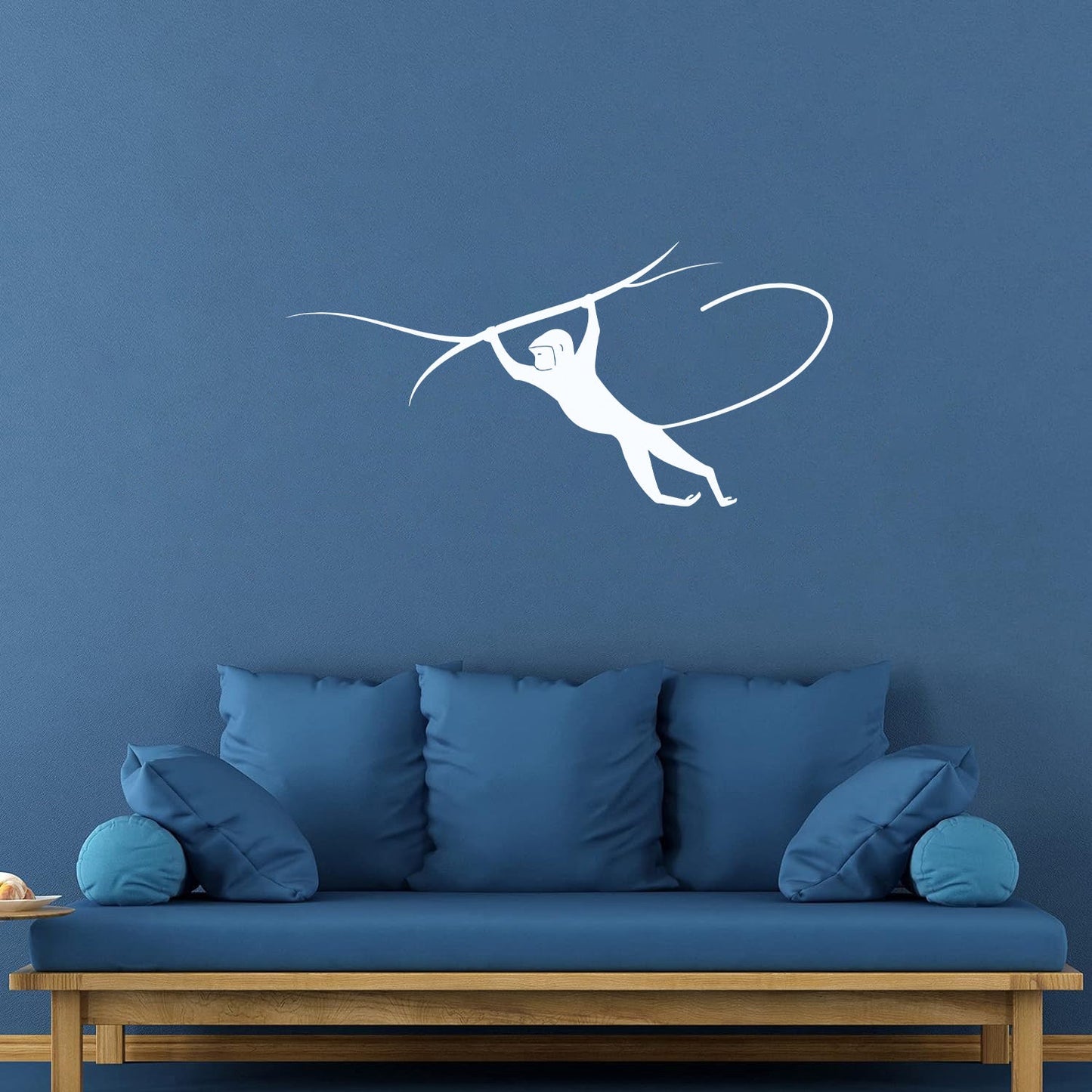 Engraving Stickers Monkey On Branch Animal Macaque Jungle Can Modify And Add Information