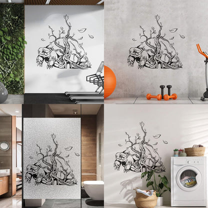 Wall Decals Pvc Turtle Tree Branches Leaves Animal Wall Beautification