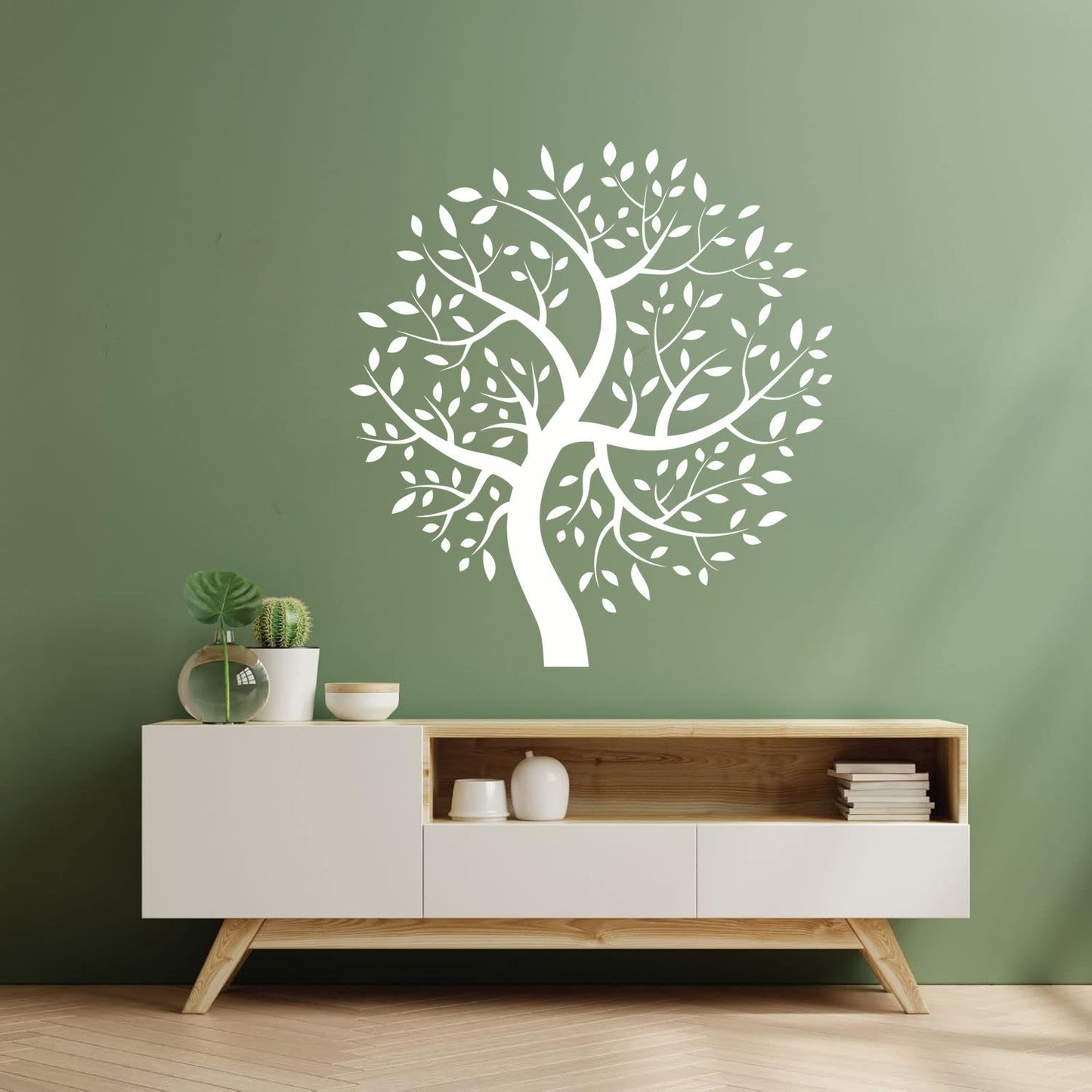 Vinyl Wall Stickers Natural Life Tree Leaves Branches Glass Stickers