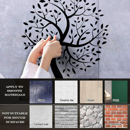 Vinyl Wall Stickers Natural Life Tree Leaves Branches Glass Stickers