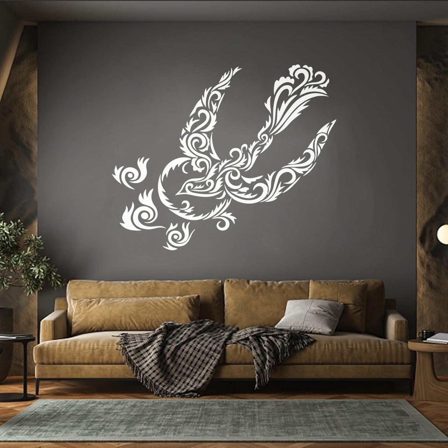 Unreal Magic Bird Pattern Style Tattoo Wall Stickers Easy Installation