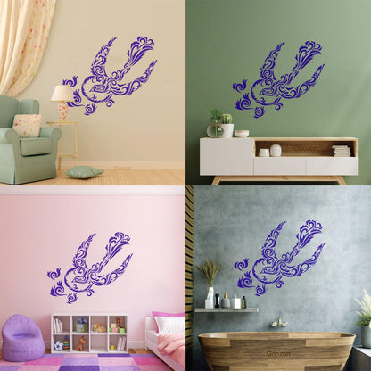Unreal Magic Bird Pattern Style Tattoo Wall Stickers Easy Installation
