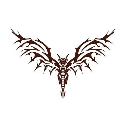 Lettering Decals Skeleton Bird Spikes Wings It Won'T Fall Off