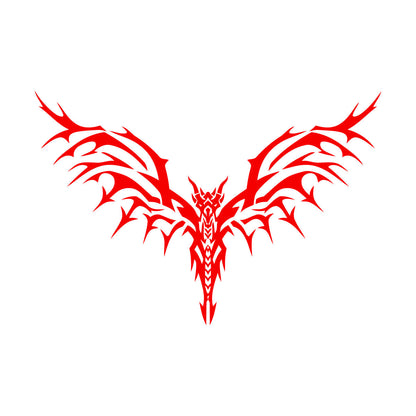 Lettering Decals Skeleton Bird Spikes Wings It Won'T Fall Off