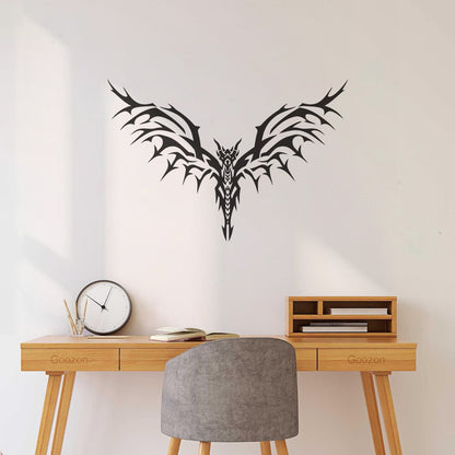 Lettering Decals Skeleton Bird Spikes Wings It Won'T Fall Off
