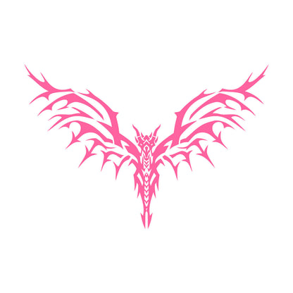 Lettering Decals Skeleton Bird Spikes Wings It Won'T Fall Off