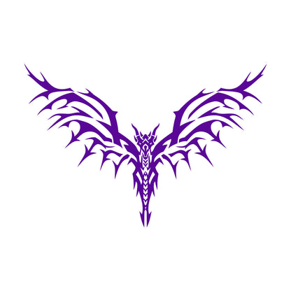 Lettering Decals Skeleton Bird Spikes Wings It Won'T Fall Off