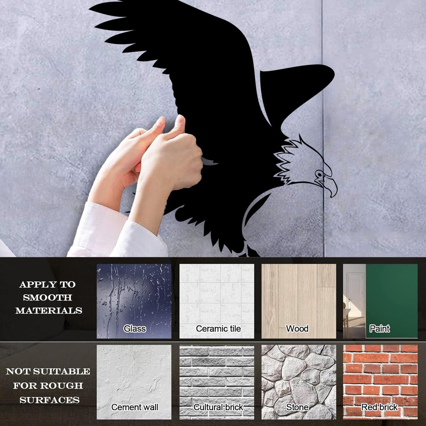 Abstract Eagle Bird Silhouette Flight Wingspan Wall Stickers Paster Paper Tattoo Culture