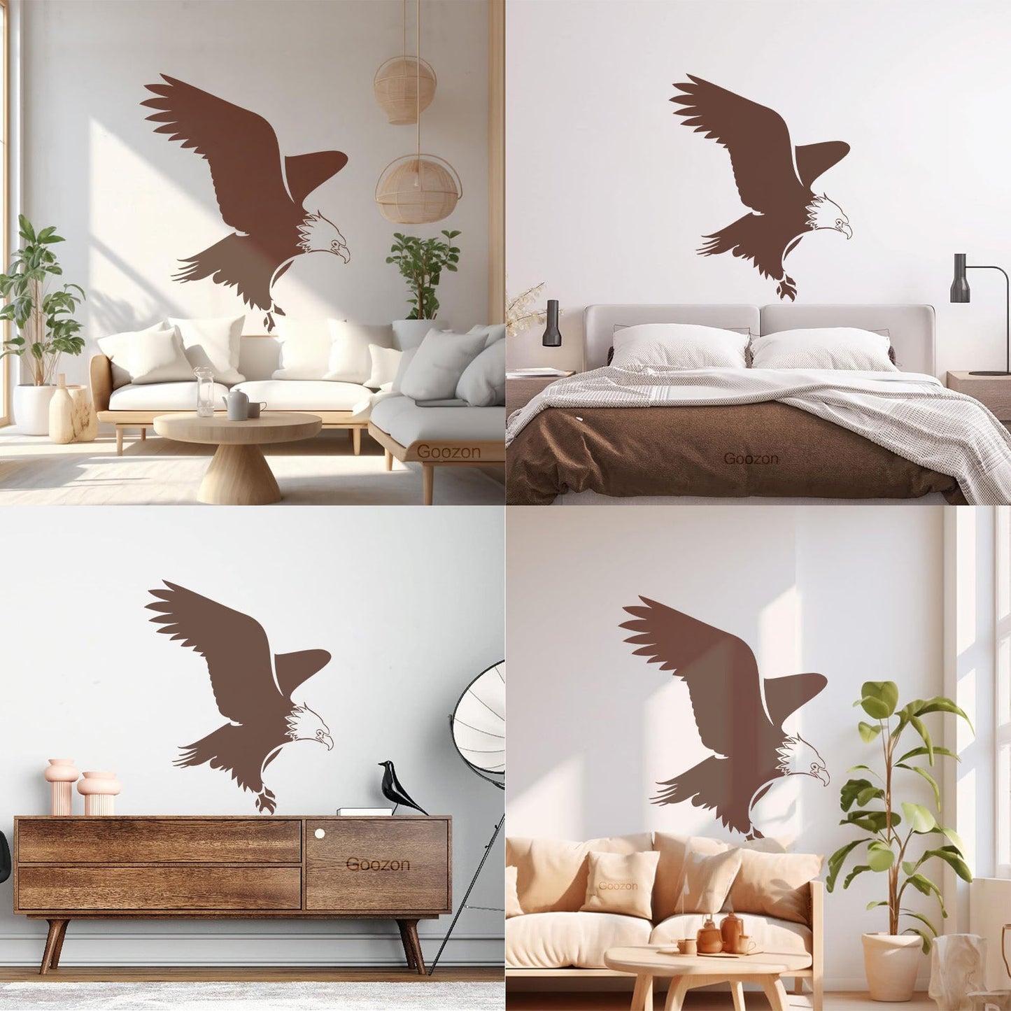 Abstract Eagle Bird Silhouette Flight Wingspan Wall Stickers Paster Paper Tattoo Culture
