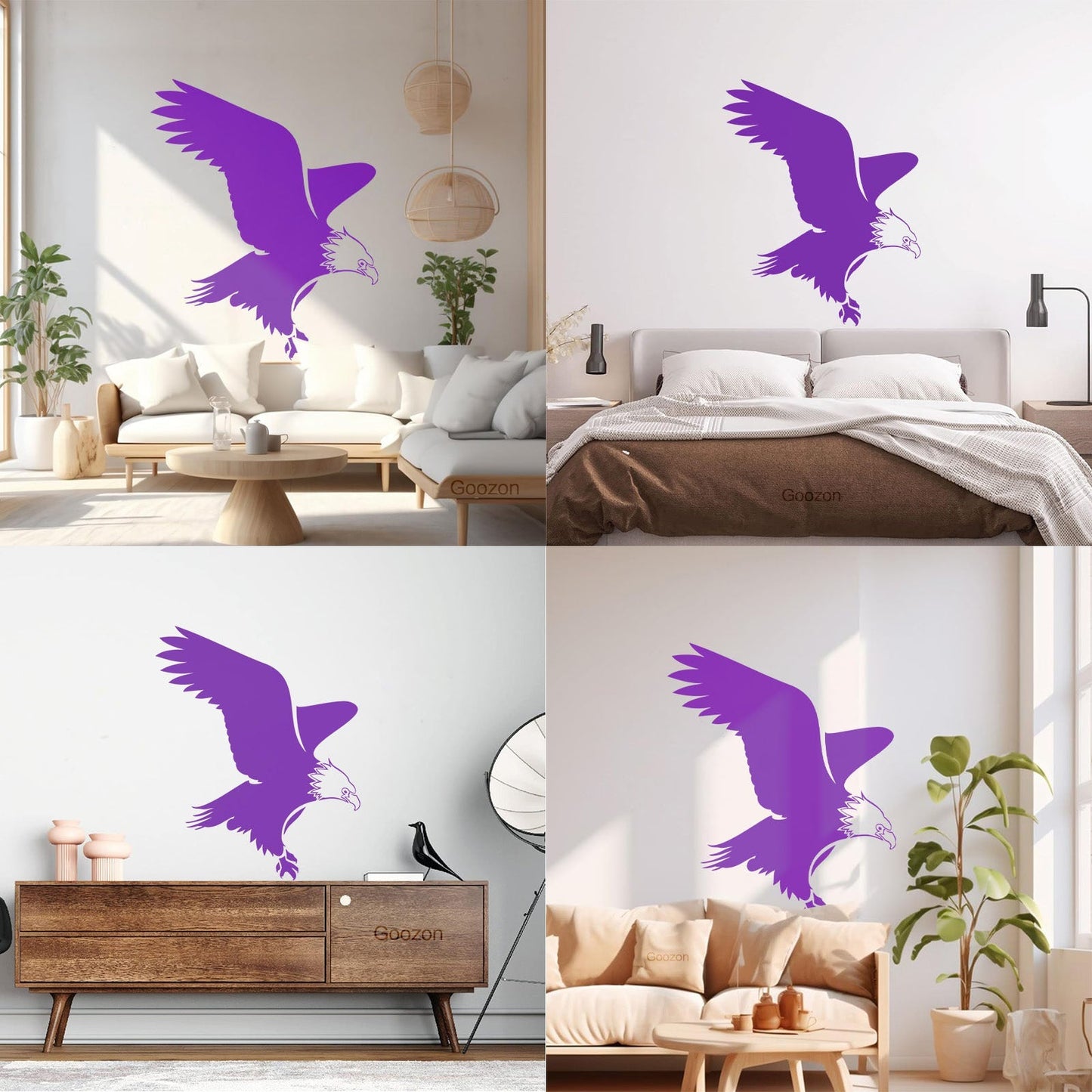 Abstract Eagle Bird Silhouette Flight Wingspan Wall Stickers Paster Paper Tattoo Culture