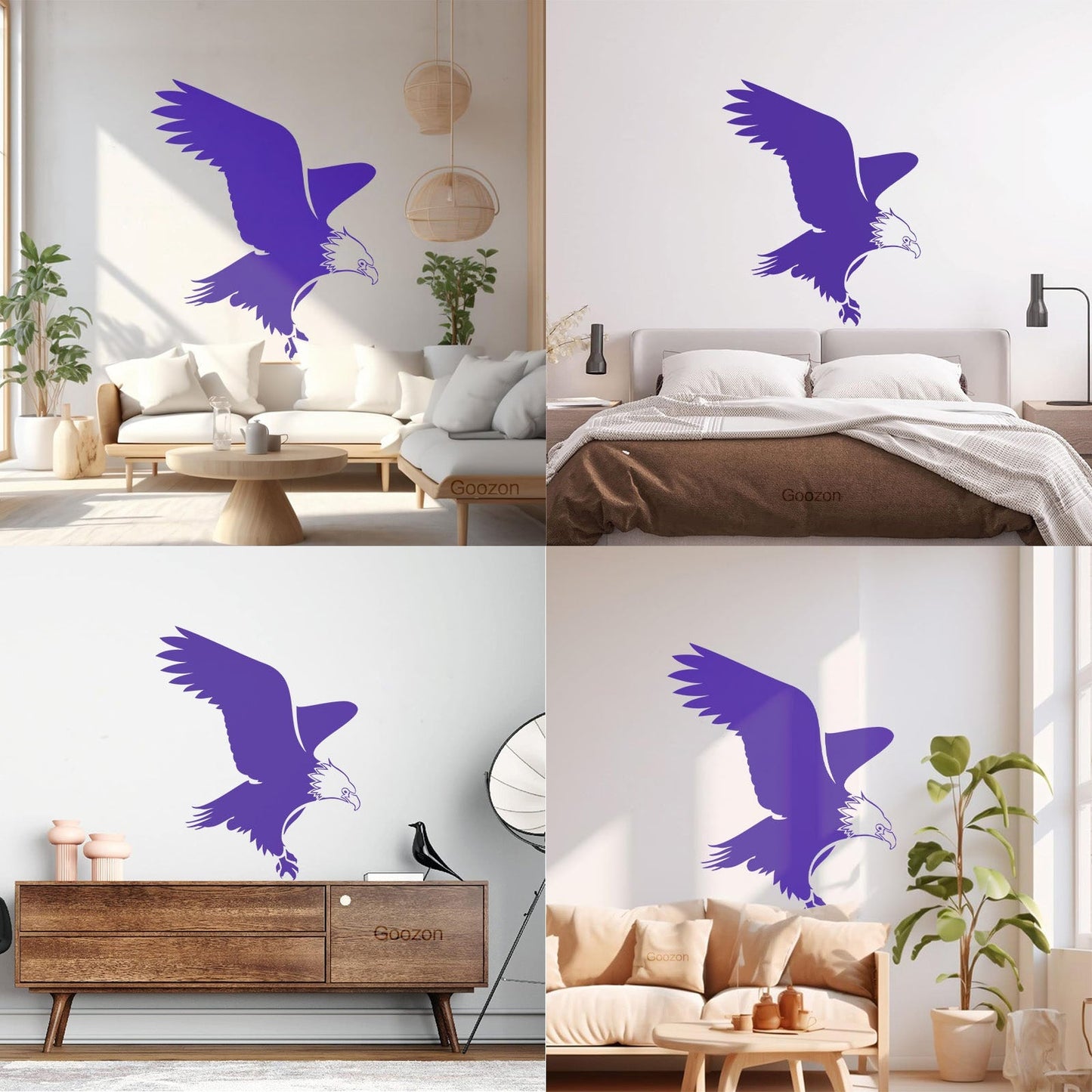 Abstract Eagle Bird Silhouette Flight Wingspan Wall Stickers Paster Paper Tattoo Culture