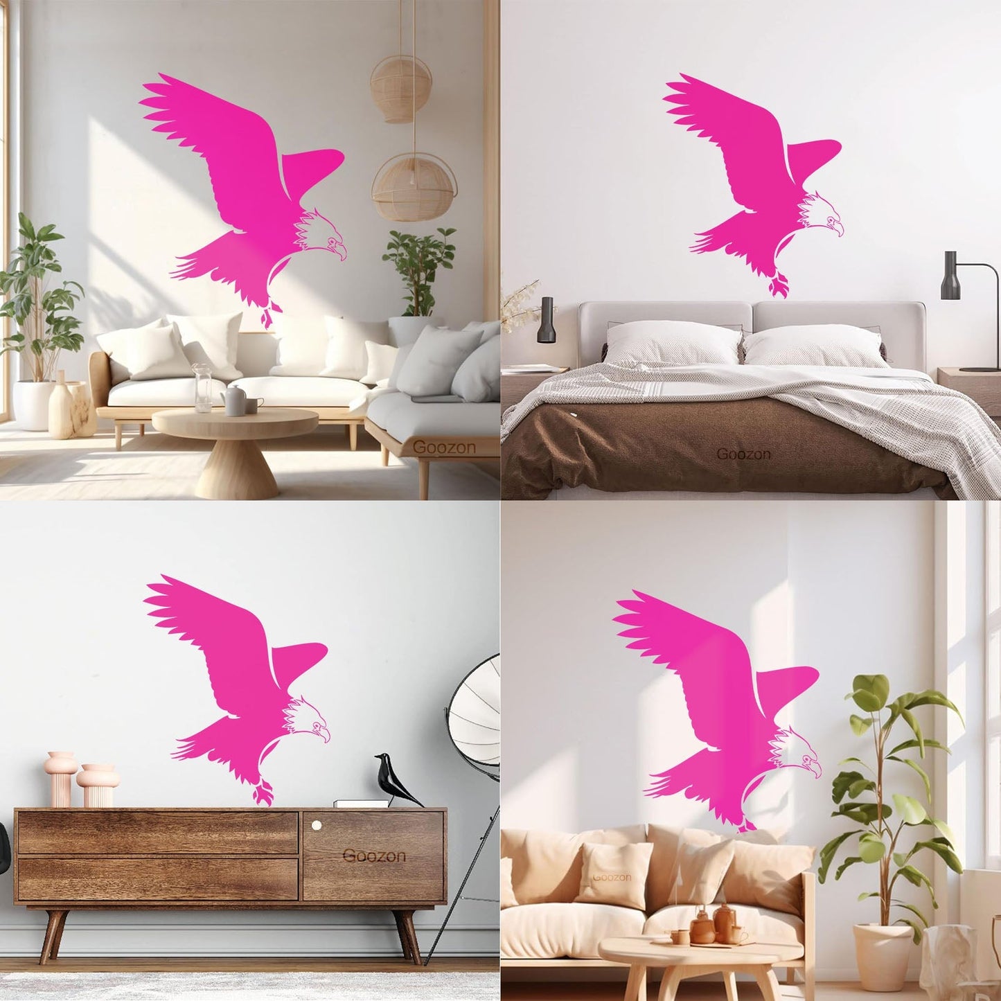 Abstract Eagle Bird Silhouette Flight Wingspan Wall Stickers Paster Paper Tattoo Culture