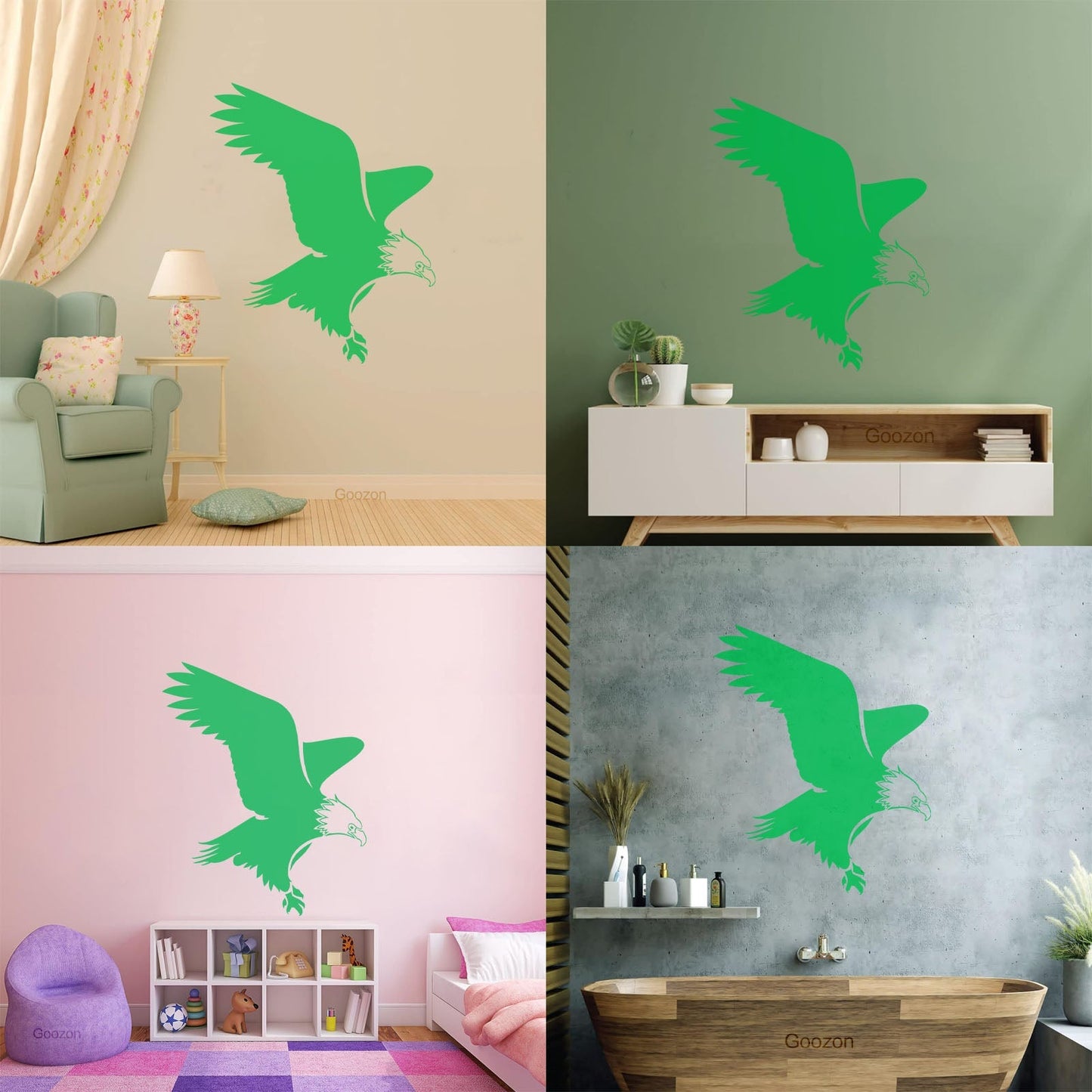 Abstract Eagle Bird Silhouette Flight Wingspan Wall Stickers Paster Paper Tattoo Culture