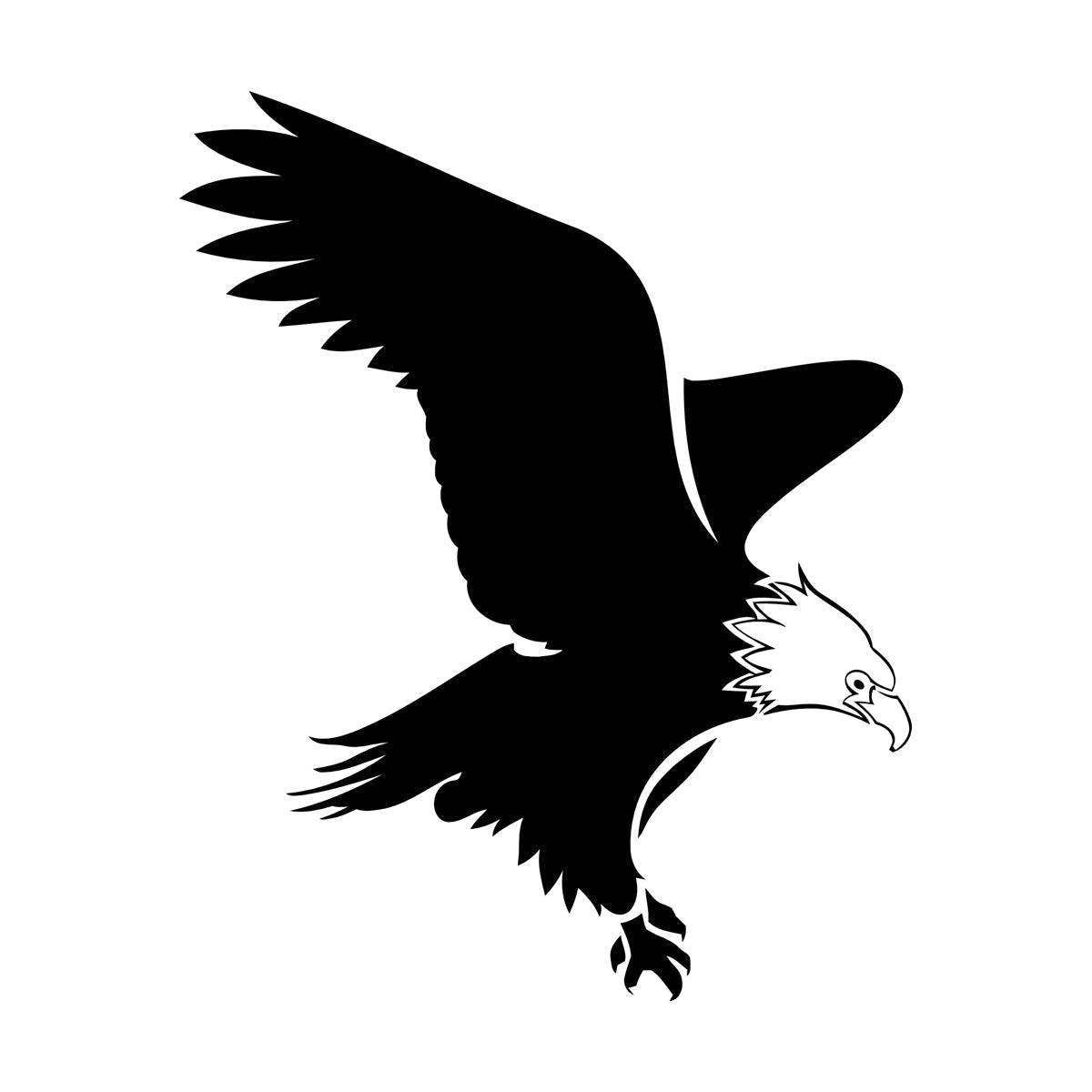 Abstract Eagle Bird Silhouette Flight Wingspan Wall Stickers Paster Paper Tattoo Culture