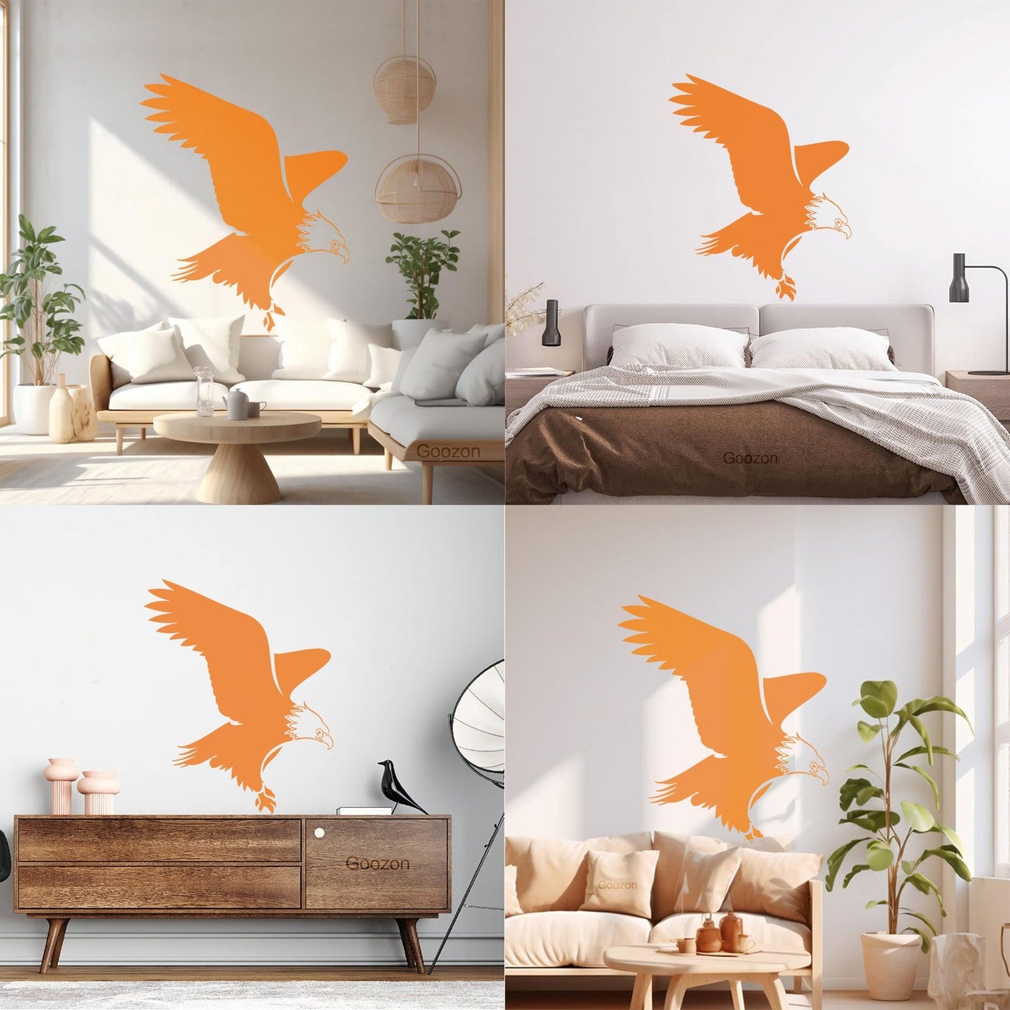 Abstract Eagle Bird Silhouette Flight Wingspan Wall Stickers Paster Paper Tattoo Culture