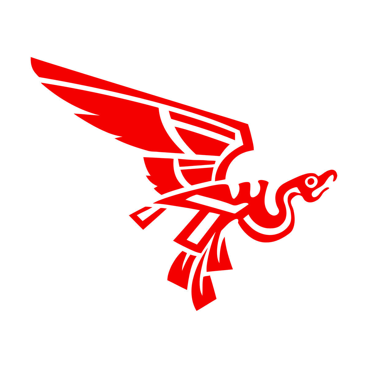 Fine Carving Stickers Abstract Kvezal Sacred Aztec Bird Self Adhesive