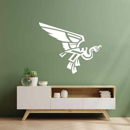 Fine Carving Stickers Abstract Kvezal Sacred Aztec Bird Self Adhesive