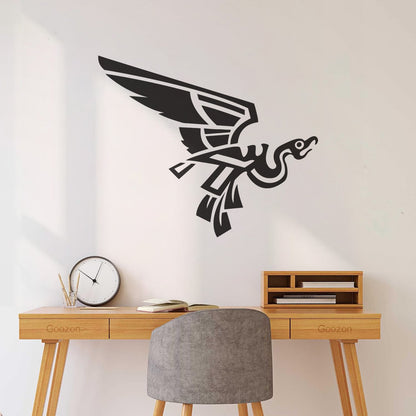 Fine Carving Stickers Abstract Kvezal Sacred Aztec Bird Self Adhesive