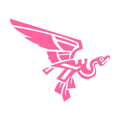 Fine Carving Stickers Abstract Kvezal Sacred Aztec Bird Self Adhesive