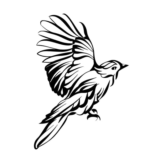 Wall Decals Paster Paper Abstract Beautiful Bird Wing Feathers It Won'T Fall Off