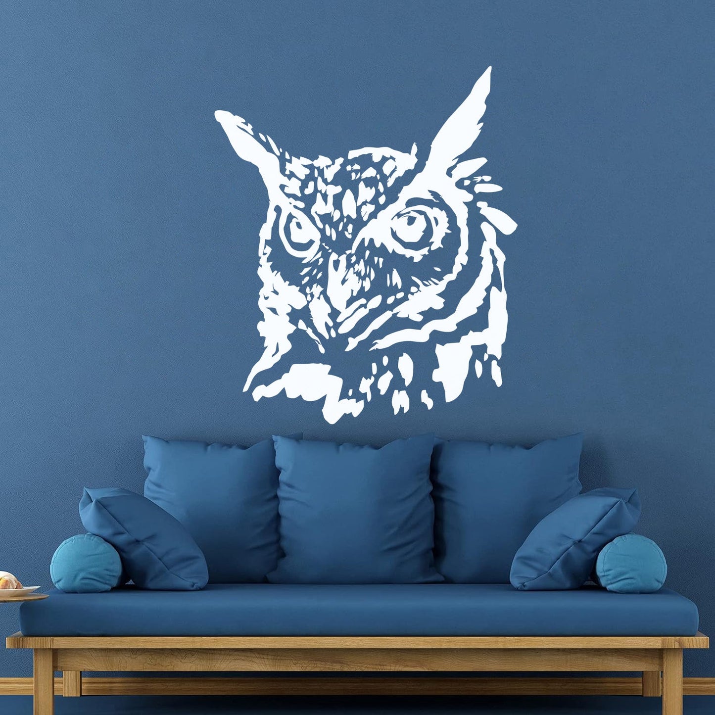 Wall Decals Abstract Bird Head Owl Blot Can Modify And Add Information