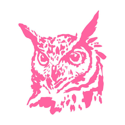 Wall Decals Abstract Bird Head Owl Blot Can Modify And Add Information