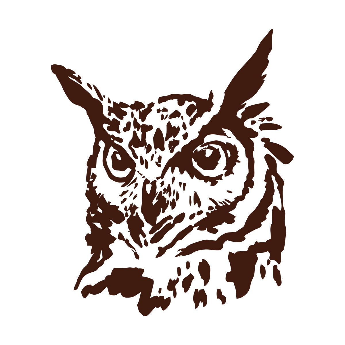 Wall Decals Abstract Bird Head Owl Blot Can Modify And Add Information