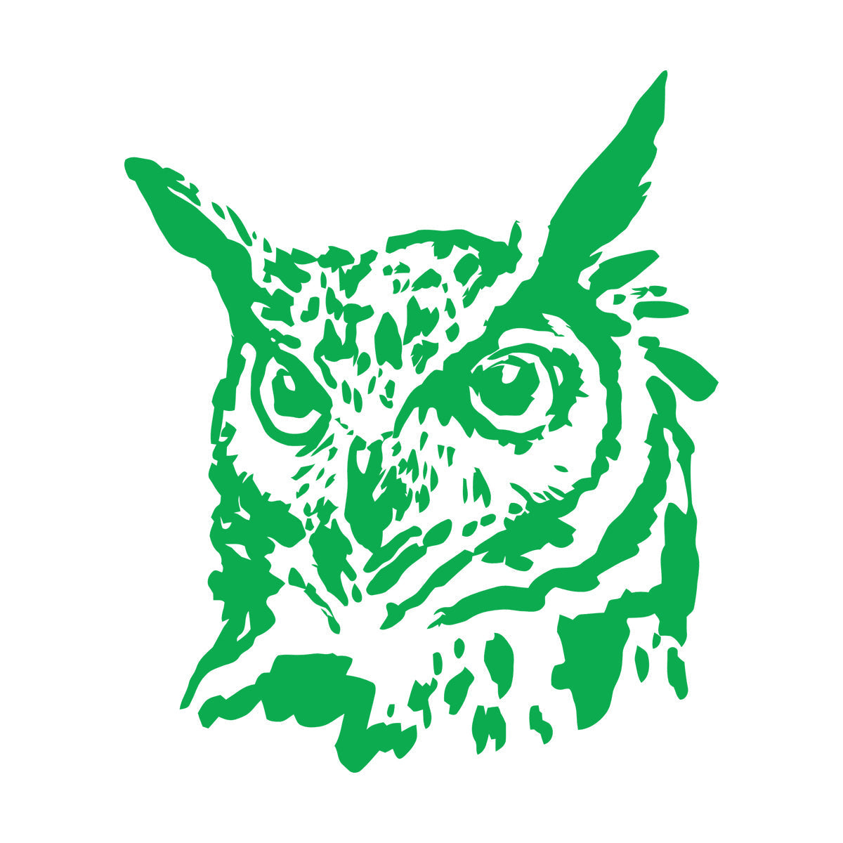 Wall Decals Abstract Bird Head Owl Blot Can Modify And Add Information