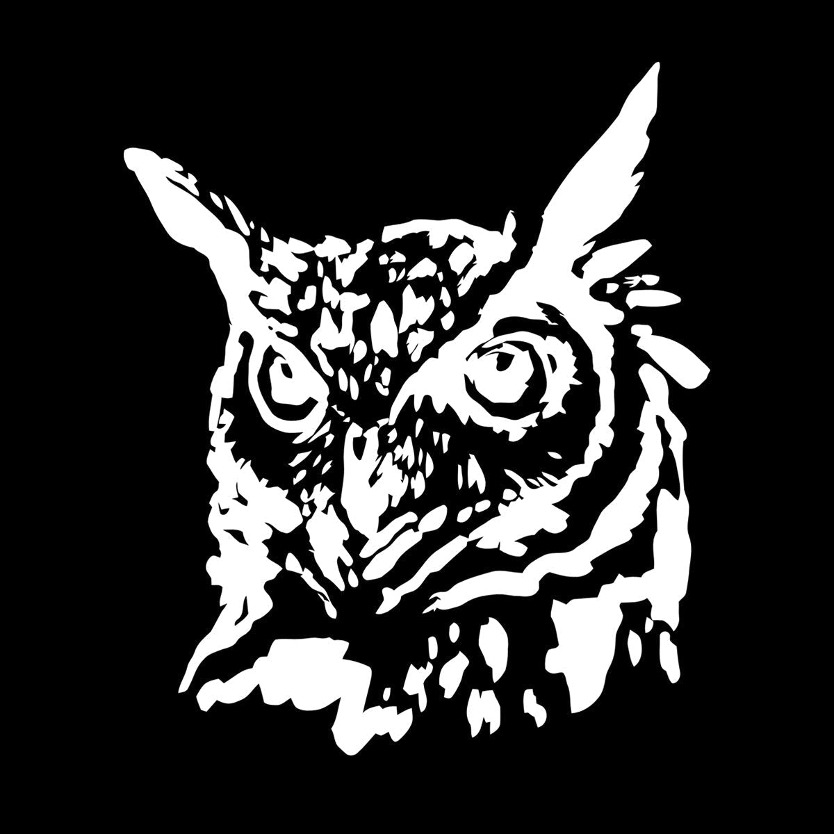 Wall Decals Abstract Bird Head Owl Blot Can Modify And Add Information