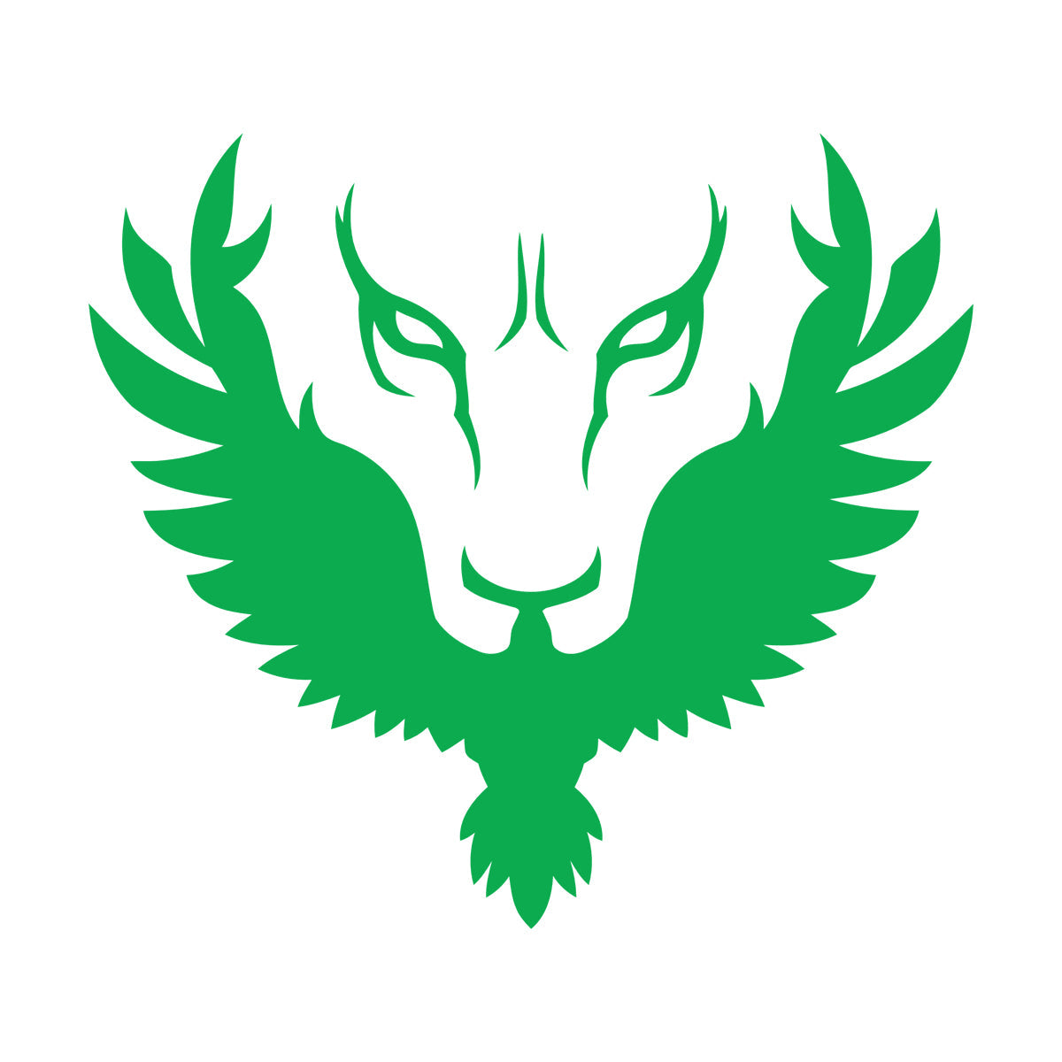 Abstract Lion Head Phoenix Bird Vinyl Art Sticker Self Adhesive