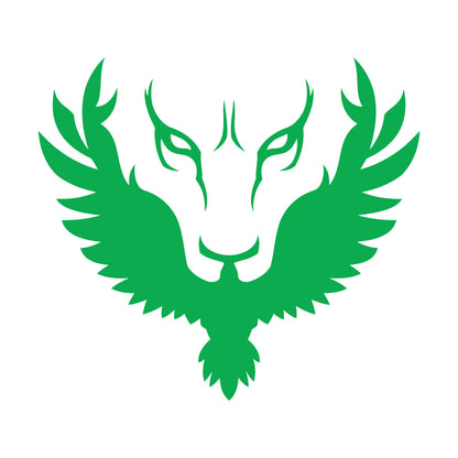 Abstract Lion Head Phoenix Bird Vinyl Art Sticker Self Adhesive
