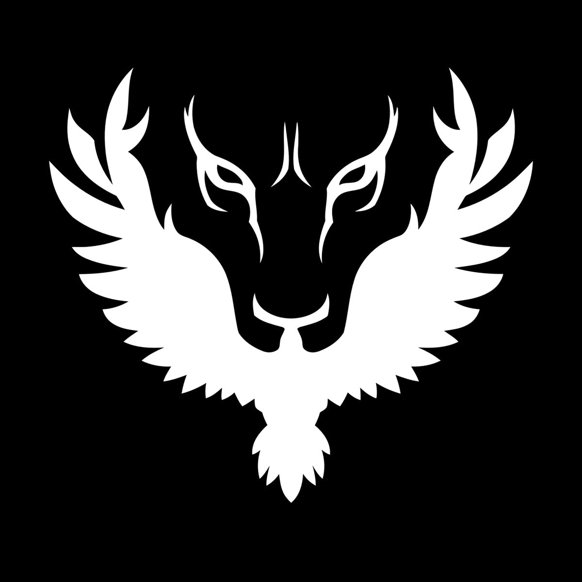 Abstract Lion Head Phoenix Bird Vinyl Art Sticker Self Adhesive