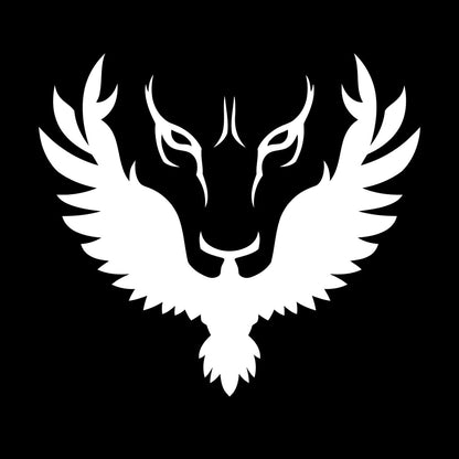 Abstract Lion Head Phoenix Bird Vinyl Art Sticker Self Adhesive