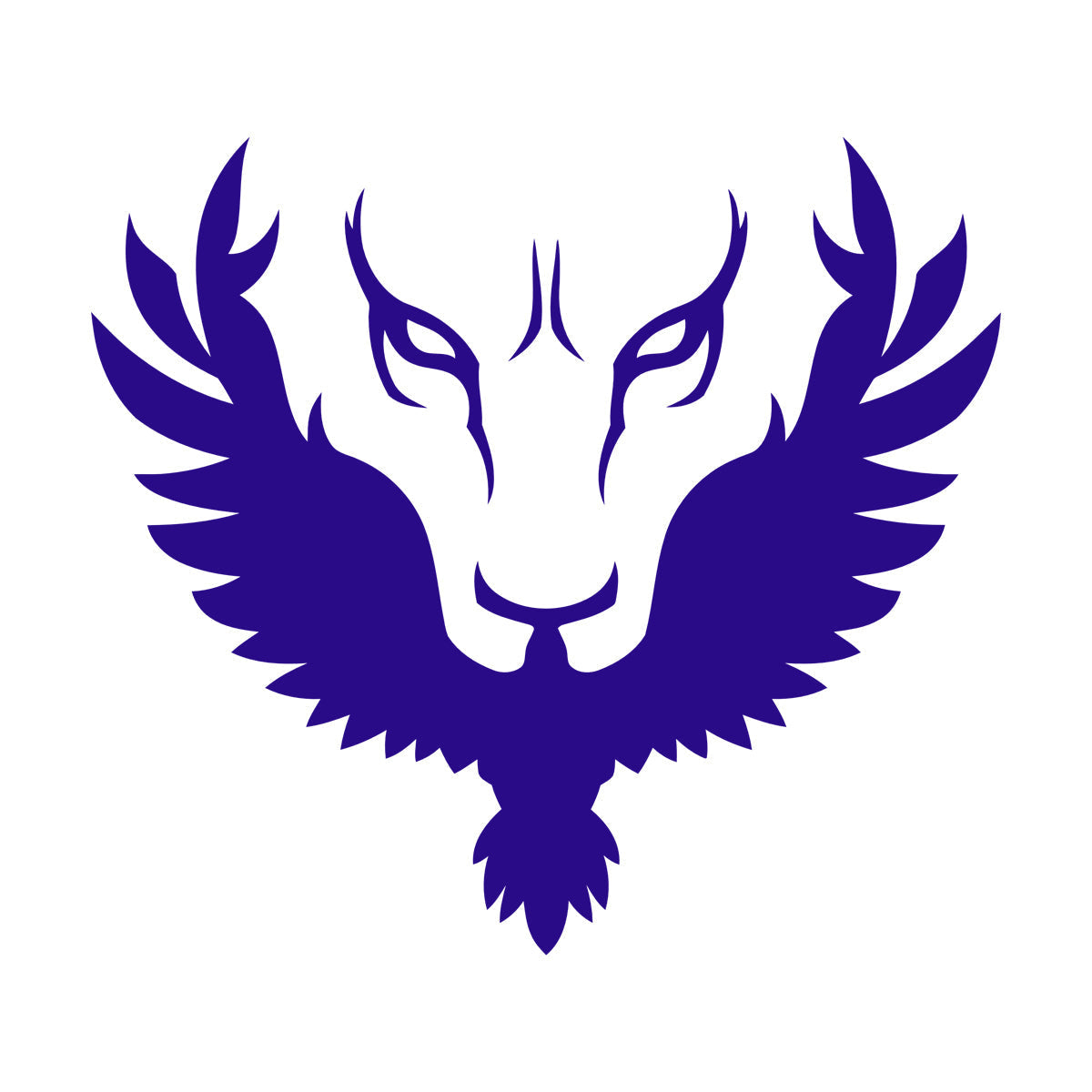 Abstract Lion Head Phoenix Bird Vinyl Art Sticker Self Adhesive