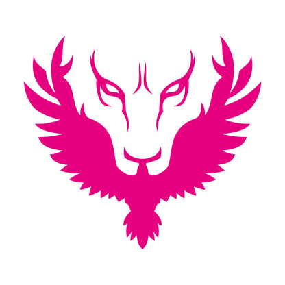 Abstract Lion Head Phoenix Bird Vinyl Art Sticker Self Adhesive