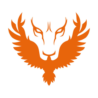 Abstract Lion Head Phoenix Bird Vinyl Art Sticker Self Adhesive