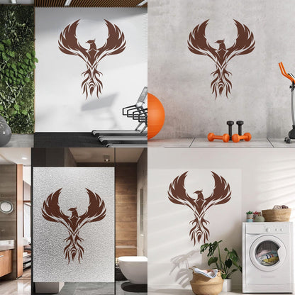 Wall Decals Paster Paper Amazing Phoenix Icon Wings Firebird Art Mural Painting