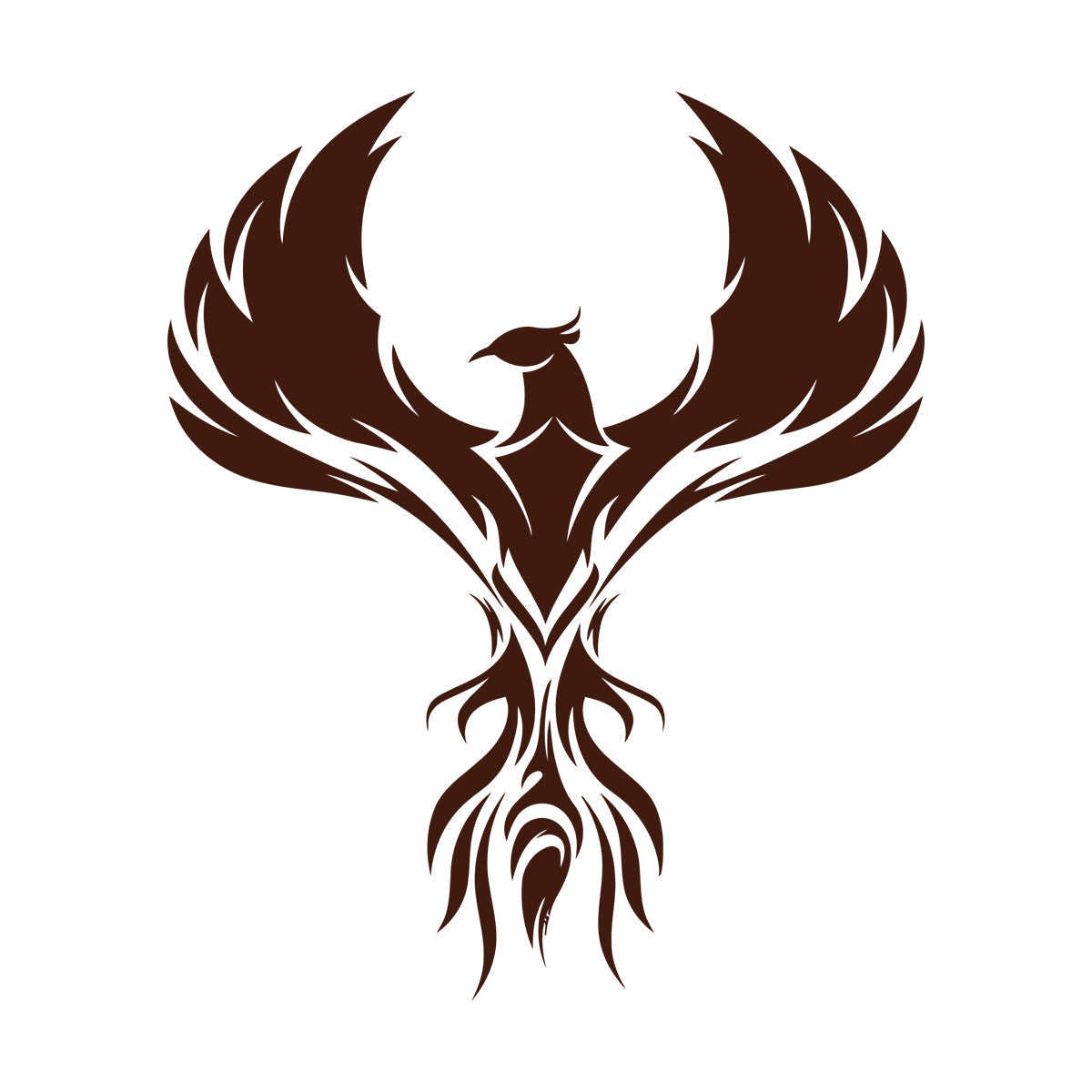 Wall Decals Paster Paper Amazing Phoenix Icon Wings Firebird Art Mural Painting