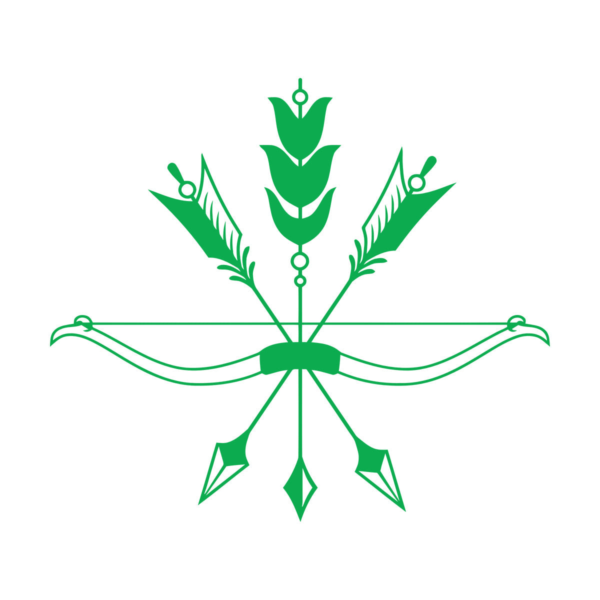 Vinyl Art Sticker Arrows Bow Bird'S Feathers Ethnic Style Hunting Store Decoration