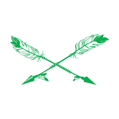 Arrows Ethnic Style Bird'S Feathers Hunter Engraving Stickers Tattoo Culture