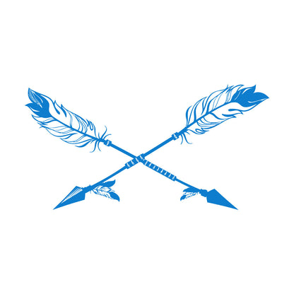 Arrows Ethnic Style Bird'S Feathers Hunter Engraving Stickers Tattoo Culture