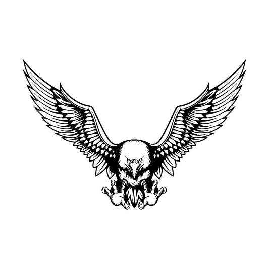 Bald Eagle Bird Tribal Symbol Wings Flying Wall Stickers Art Decoration