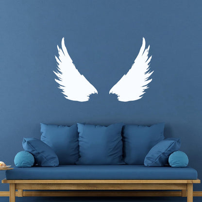 Vinyl Wall Decals Bird Feathers Wings Flight Wingspan Removable Without Leaving Glue