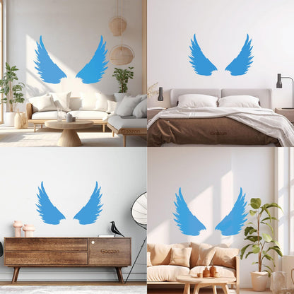 Vinyl Wall Decals Bird Feathers Wings Flight Wingspan Removable Without Leaving Glue