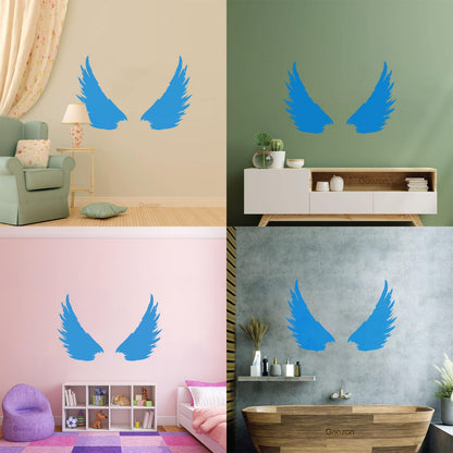 Vinyl Wall Decals Bird Feathers Wings Flight Wingspan Removable Without Leaving Glue