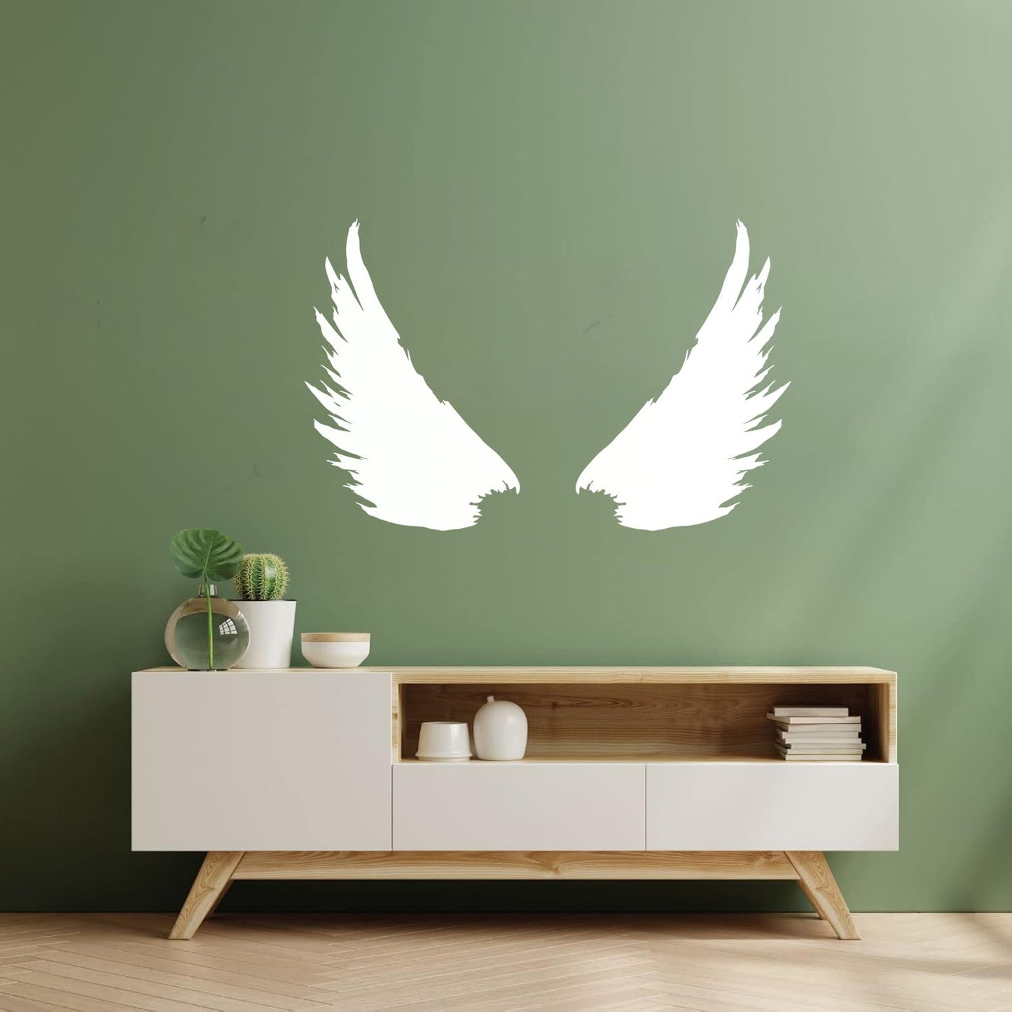 Vinyl Wall Decals Bird Feathers Wings Flight Wingspan Removable Without Leaving Glue